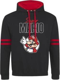 Super Mario Super Hero Mario Männer Kapuzenpullover Multicolor M von Super Mario