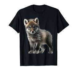 Flauschig weich und kuschelig Super süßes Baby Wolf Motiv T-Shirt von Super süßes Baby Wolf Motiv