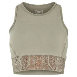 super.natural - Women's Arabesque LF Top - Sport-BH Gr 40 - L grau von Super.Natural