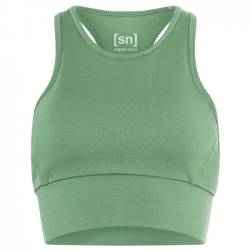 super.natural - Women's Liquid Flow Top - Sport-BH Gr 40 - L grün von Super.Natural