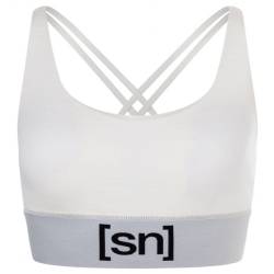 super.natural - Women's Super Top - Sport-BH Gr 34 - XS weiß/grau von Super.Natural