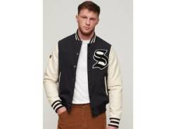 Collegejacke SUPERDRY "SD-MASCOT VARSITY BOMBER" Gr. XXL, schwarz (jet black) Herren Jacken Übergangsjacken von Superdry