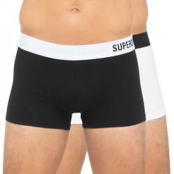 Superdry 2-er Set Boxer Trunks Schwarz & Weiß von Superdry