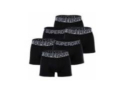 Superdry Boxershort 6er Pack Herren Baumwolle, schwarz von Superdry