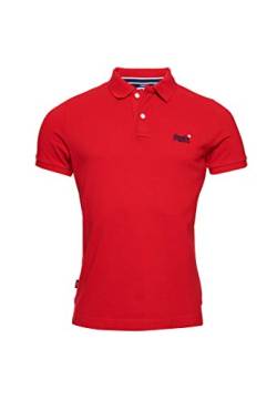 Superdry Classic Pique Männer Polo Shirt Rouge Red XXXL von Superdry