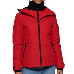 Superdry Damen Aeon Steppjacke Drop Kick Rot 34 von Superdry