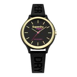 Superdry Damen Analog Japanischer Quarz Uhr mit Kunststoff Armband SYL151BG von Superdry