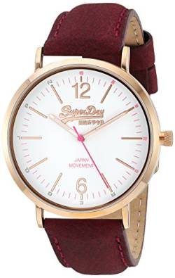 Superdry Damen Analog Quarz Uhr mit Leder Armband SYL-SYL194V von Superdry