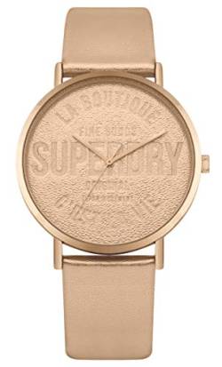 Superdry Damen Analog Quarz Uhr mit Leder Armband SYL251RG von Superdry