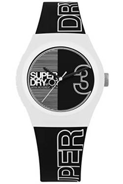 Superdry Damen Analog Quarz Uhr mit Silikon Armband SYL239BW von Superdry