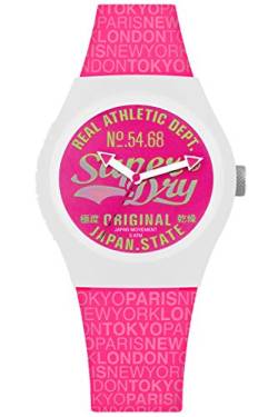 Superdry Damen Analog Quarz Uhr mit Silikon Armband SYL249P von Superdry