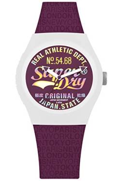 Superdry Damen Analog Quarz Uhr mit Silikon Armband SYL249V von Superdry
