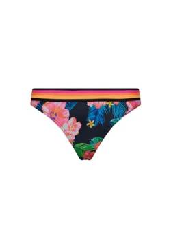 Superdry Damen Bikinihöschen aus recyceltem Material mit Vintage Logo Hibiskus Pop Marineblau 44 von Superdry