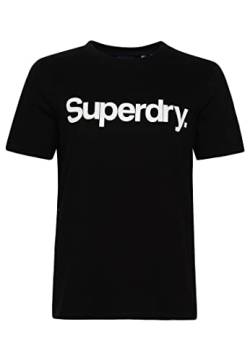 Superdry Damen CL Tee Kurzarm Shirt, Schwarz, 38 von Superdry