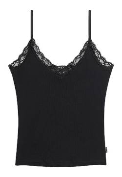 Superdry Damen Cami Top Hemd, schwarz, Medium von Superdry