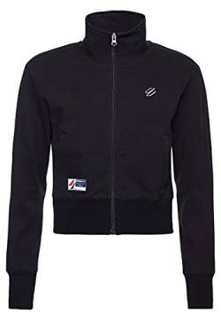 Superdry Damen Code Track Jacket Cardigan Sweater, Black, XL von Superdry