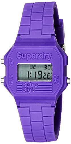 Superdry Damen Digital Quarz Uhr mit Silikon Armband SYLSYL201V von Superdry