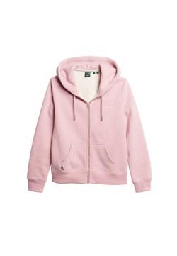 Superdry Damen Essential Kapuzenjacke mit Logo La Zart Pink Meliert 42 von Superdry