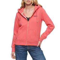 Superdry Damen Essential Logo Zip Hoodie Kapuzenpullover, Camping Pink, 40 von Superdry