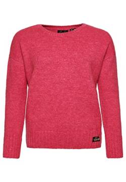 Superdry Damen Essential Pullover mit Rundhalsausschnitt Gedeckte Himbeere 36 von Superdry