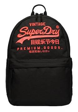 Superdry Damen Heritage Montana Rucksack Schwarz Meliert 1SIZE von Superdry