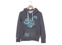 Superdry Damen Kapuzenpullover, grau von Superdry