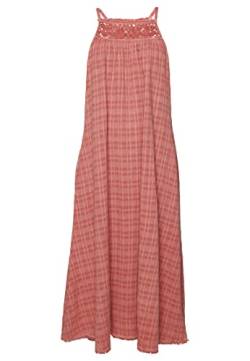 Superdry Damen Langes Vintage-Kleid mit Neckholder-Träger Wüstensand Pink 36 von Superdry