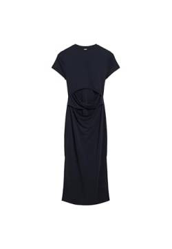 Superdry Damen Midi-T-Shirt Kleid, Eklipse Navy, 34 von Superdry