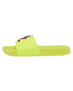 Superdry Damen Patch Pool Slide Slipper, Cuba Green, Small ( 36 / 37 ) von Superdry