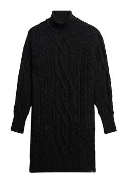 Superdry Damen Pullover Kleid, schwarz, 34 von Superdry