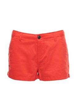 Superdry Damen Schlag Shorts Chino Hot Short, Rot (Apple Red OMG), 34 (Herstellergröße: XXS) von Superdry