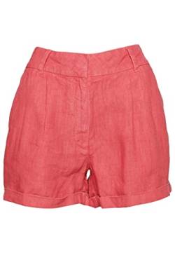 Superdry Damen Shorts aus überfärbtem Leinen Aktiv Pink 36 von Superdry