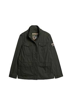 Superdry Damen St Tropez M65 Verzierte Militärjacke Surplus Goods Olivgrün 38 von Superdry