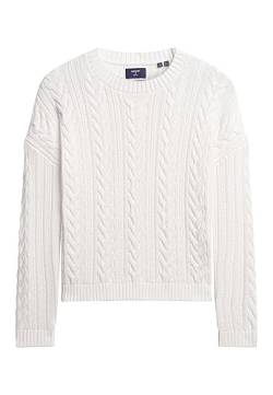 Superdry Damen Strickpullover aus Draht Pullover, Winterweiß, 36 von Superdry