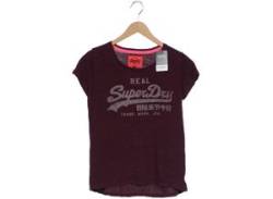 Superdry Damen T-Shirt, bordeaux von Superdry
