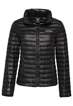 Superdry Damen Tech Core Daunenjacke Schwarz 40 von Superdry