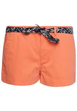 Superdry Damen Vintage Chino Hot Shorts, Neonrot (Fluro Coral), 42 von Superdry