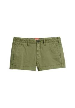 Superdry Damen Vintage Chino Hot Shorts, Olive Khaki, 40 von Superdry