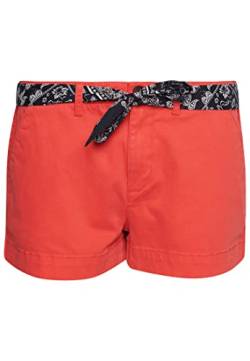 Superdry Damen Vintage Chino Hot Shorts, Soda Pop Red, 40 von Superdry