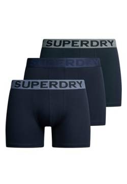Superdry Herren, Dreifachpack Boxershorts, Eklipse Navy, Small von Superdry
