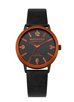 Superdry Herren Analog Quarz Uhr mit Leder Armband SYG259B von Superdry