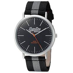 Superdry Herren Analog Quarz Uhr mit Nylon Armband SYG183BE von Superdry