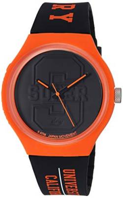 Superdry Herren Analog Quarz Uhr mit Silikon Armband SYG240BO von Superdry