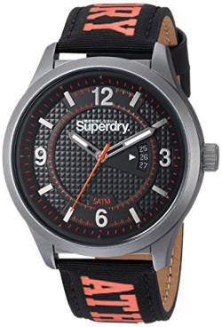 Superdry Herren Analog Quarz Uhr mit Stoff Armband SYGSYG171BO von Superdry