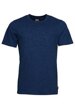 Superdry Herren Camiseta estampada Businesshemd, Bright Blue Marl, M von Superdry