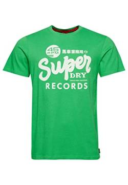 Superdry Herren Camiseta estampada Businesshemd, Kelly Green, L von Superdry