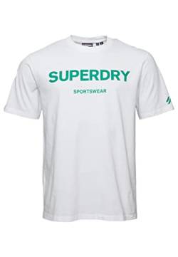 Superdry Herren Camiseta estampada Businesshemd, Optic, XL von Superdry