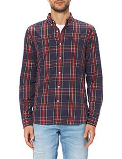 Superdry Herren Classic London BD Shirt, Green Dahlia Check, L von Superdry