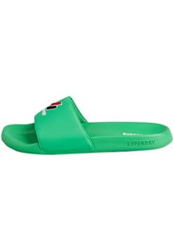 Superdry Herren Code Essential Pool Slide Schiebe-Sandalen, Bright Green, X-Large von Superdry