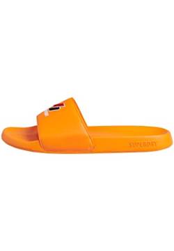 Superdry Herren Code Essential Pool Slide Schiebe-Sandalen, Denver Orange, Medium EU von Superdry